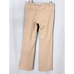 Betabrand Beige Straight Leg Stretch Work Pants Pull-On Office